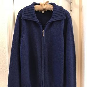 Carolyn Taylor Zip Cardigan.